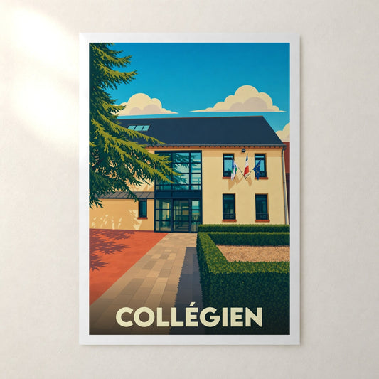 Affiche Collégien – sans cadre, accrochée au mur