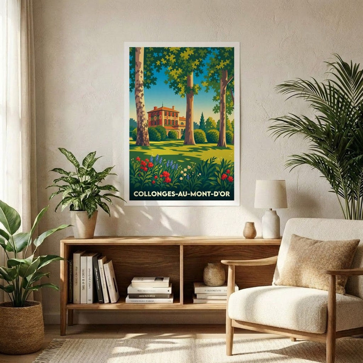 Affiche A1 (59,4 x 84,1 cm) Sans cadre souvenir de Collonges-au-Mont-d'Or