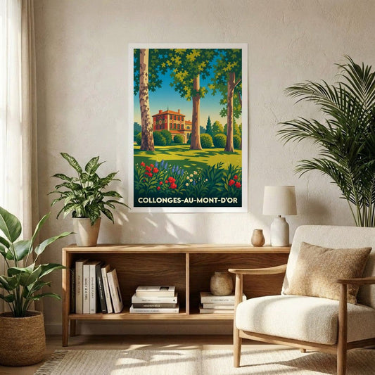 Affiche A1 (59,4 x 84,1 cm) Sans cadre souvenir de Collonges-au-Mont-d'Or