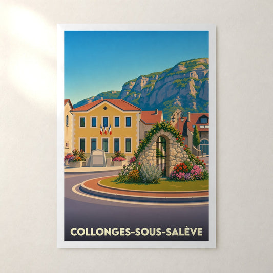 Affiche Collonges-sous-Salève – sans cadre, accrochée au mur