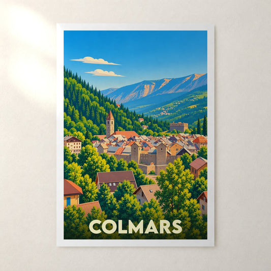 Affiche Colmars – sans cadre, accrochée au mur