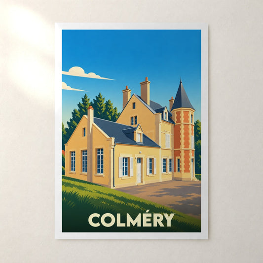 Affiche Colméry – sans cadre, accrochée au mur
