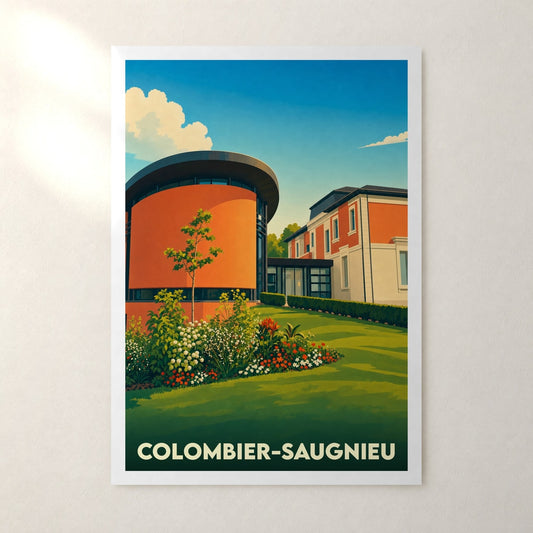 Affiche Colombier-Saugnieu – sans cadre, accrochée au mur