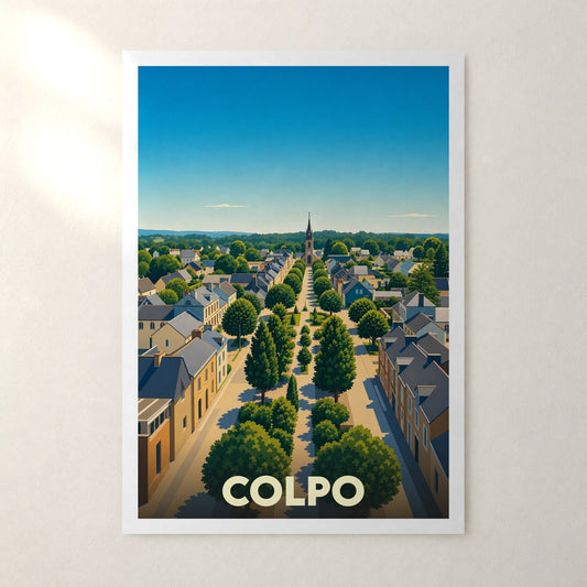 Affiche Colpo – sans cadre, accrochée au mur