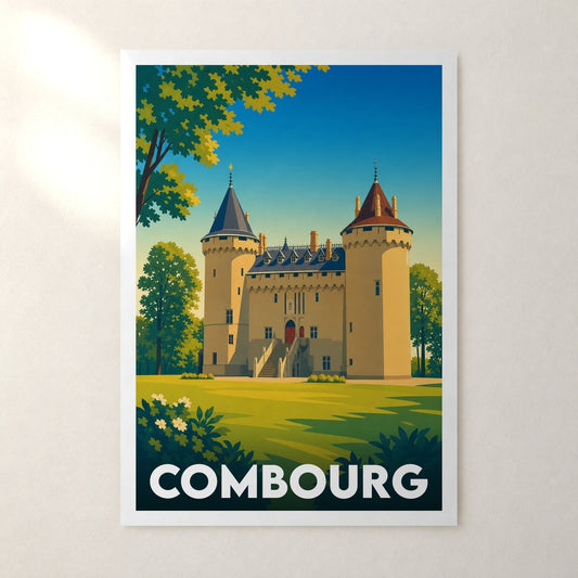 Affiche Combourg – sans cadre, accrochée au mur
