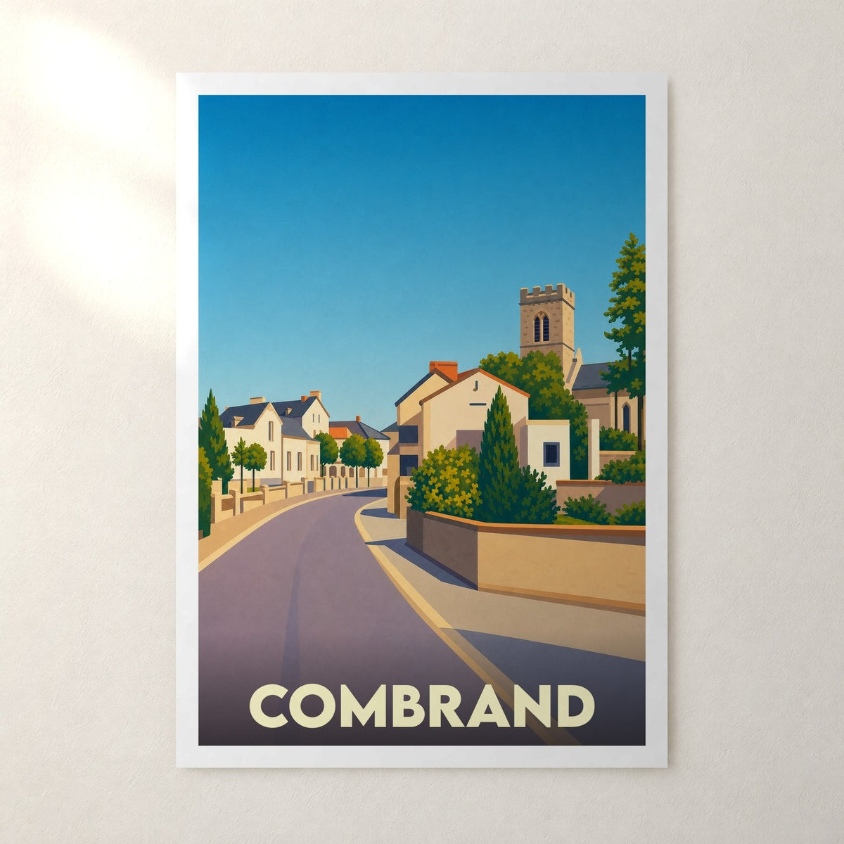Affiche Combrand – sans cadre, accrochée au mur