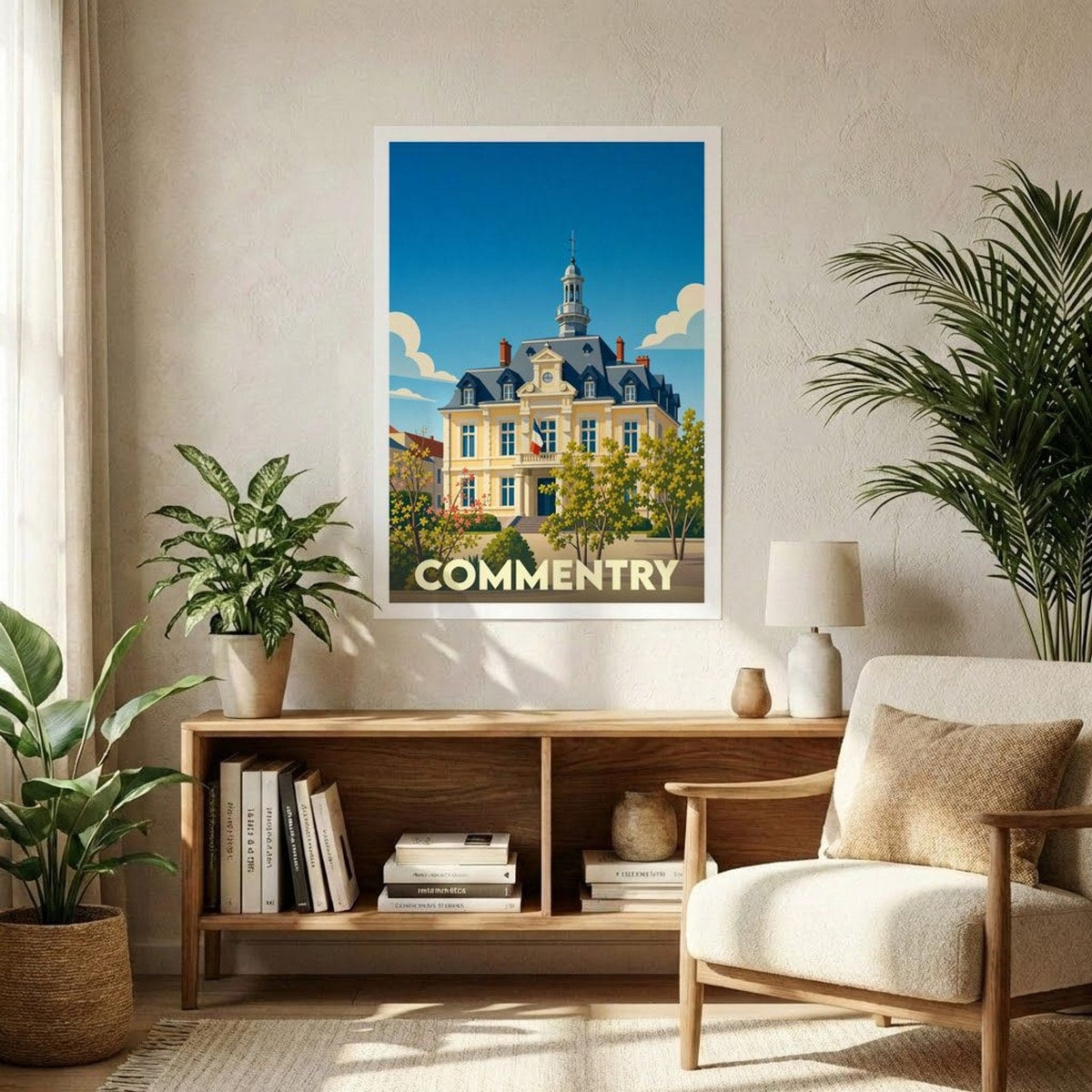 Affiche A1 (59,4 x 84,1 cm) Sans cadre souvenir de Commentry