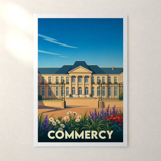 Affiche Commercy – sans cadre, accrochée au mur