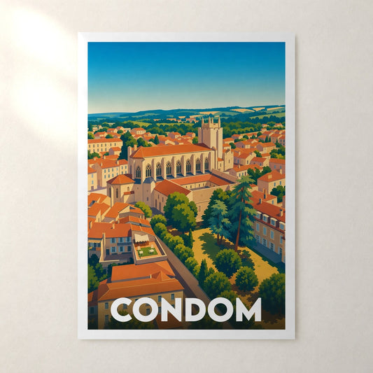 Affiche Condom – sans cadre, accrochée au mur