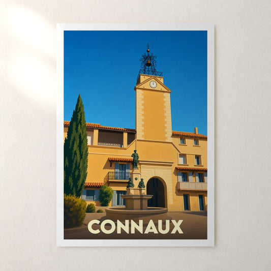 Affiche Connaux – sans cadre, accrochée au mur