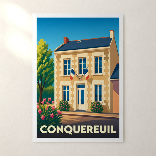 Affiche Conquereuil – sans cadre, accrochée au mur