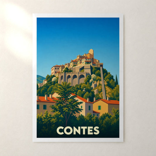Affiche Contes – sans cadre, accrochée au mur