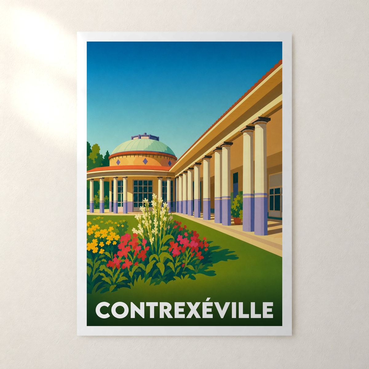 Affiche Contrexéville – sans cadre, accrochée au mur