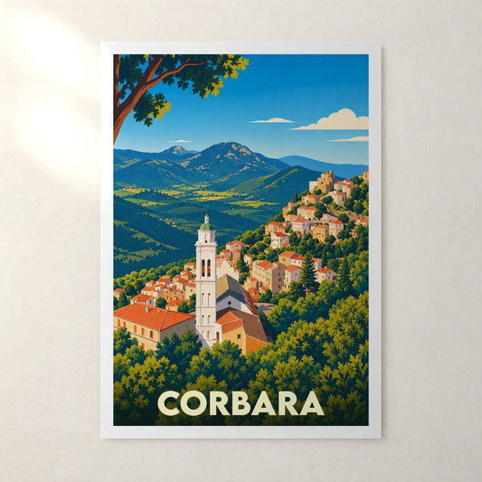 Affiche Corbara – sans cadre, accrochée au mur
