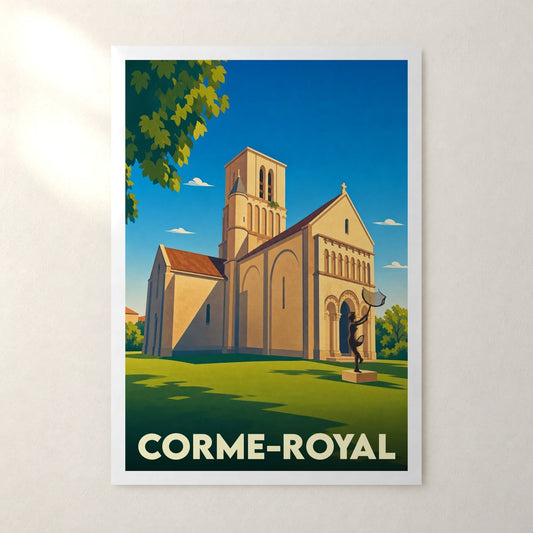 Affiche Corme-Royal – sans cadre, accrochée au mur