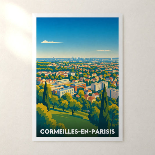 Affiche Cormeilles-en-Parisis – sans cadre, accrochée au mur