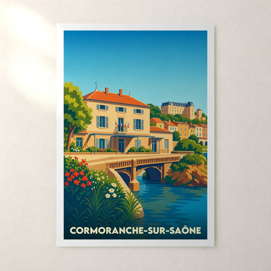 Affiche Cormoranche-sur-Saône – sans cadre, accrochée au mur