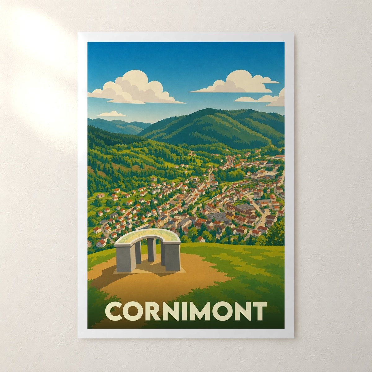 Affiche Cornimont – sans cadre, accrochée au mur