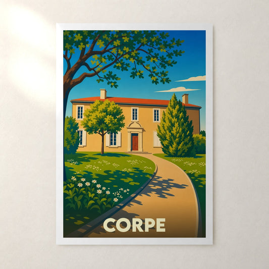 Affiche Corpe – sans cadre, accrochée au mur
