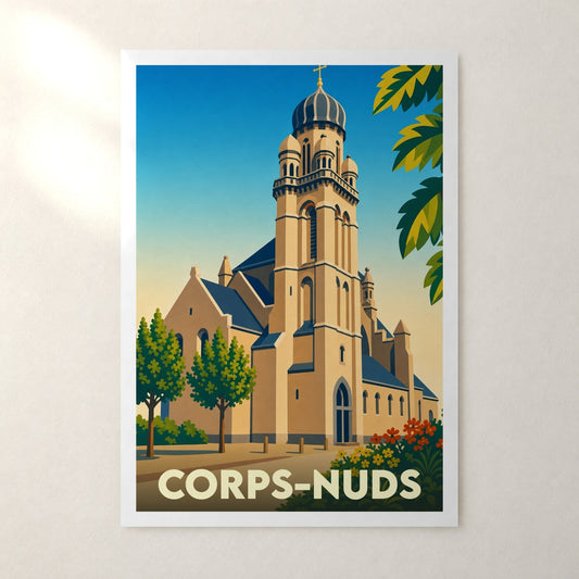 Affiche Corps-Nuds – sans cadre, accrochée au mur