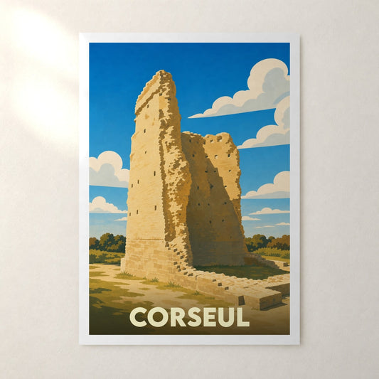 Affiche Corseul – sans cadre, accrochée au mur