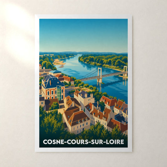 Affiche Cosne-Cours-sur-Loire – sans cadre, accrochée au mur