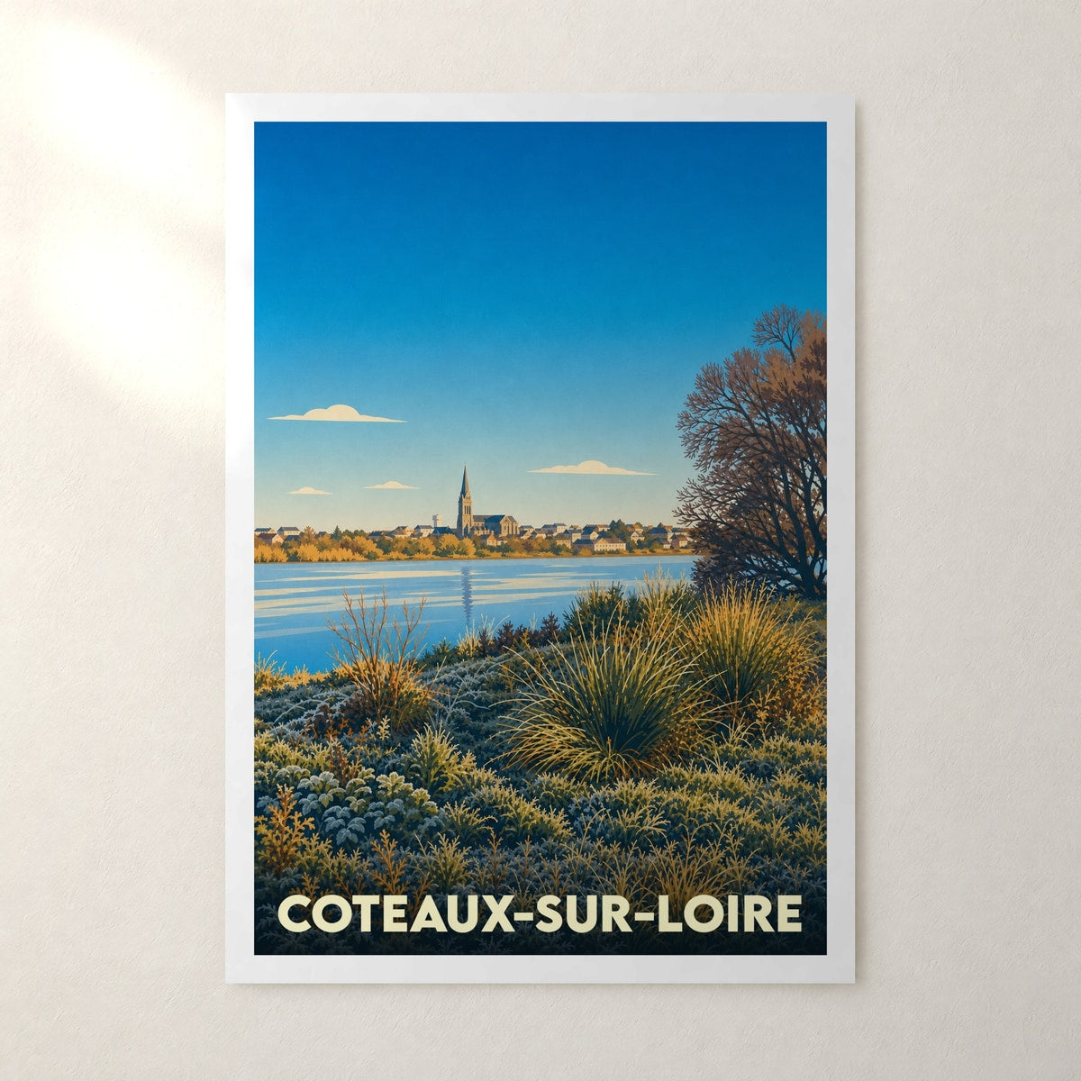Affiche Coteaux-sur-Loire – sans cadre, accrochée au mur