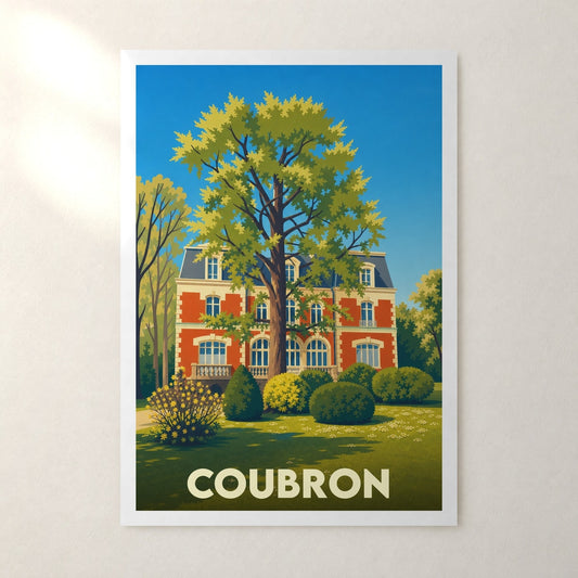 Affiche Coubron – sans cadre, accrochée au mur