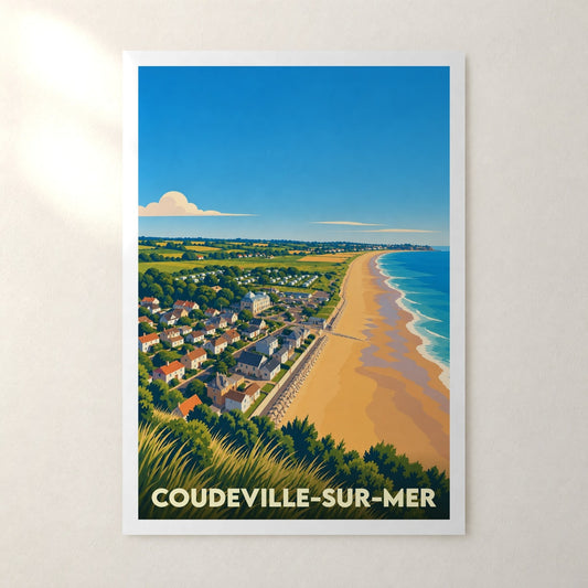 Affiche Coudeville-sur-Mer – sans cadre, accrochée au mur