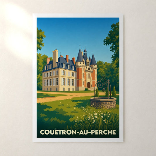 Affiche Couëtron-au-Perche – sans cadre, accrochée au mur
