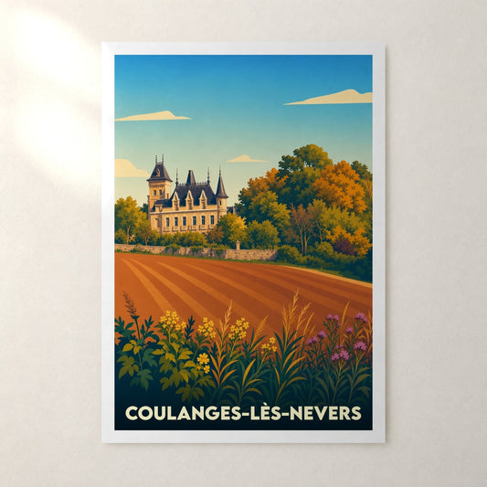Affiche Coulanges-lès-Nevers – sans cadre, accrochée au mur