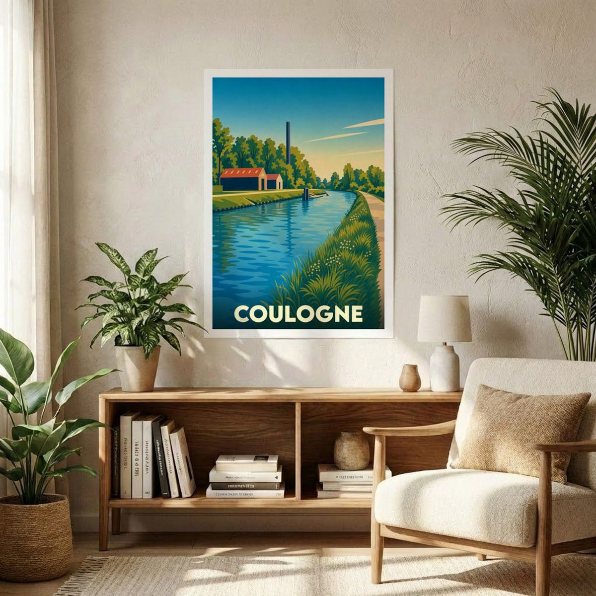 Affiche A1 (59,4 x 84,1 cm) Sans cadre souvenir de Coulogne
