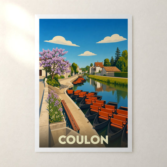 Affiche Coulon – sans cadre, accrochée au mur