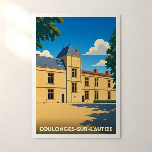 Affiche Coulonges-sur-l'Autize – sans cadre, accrochée au mur