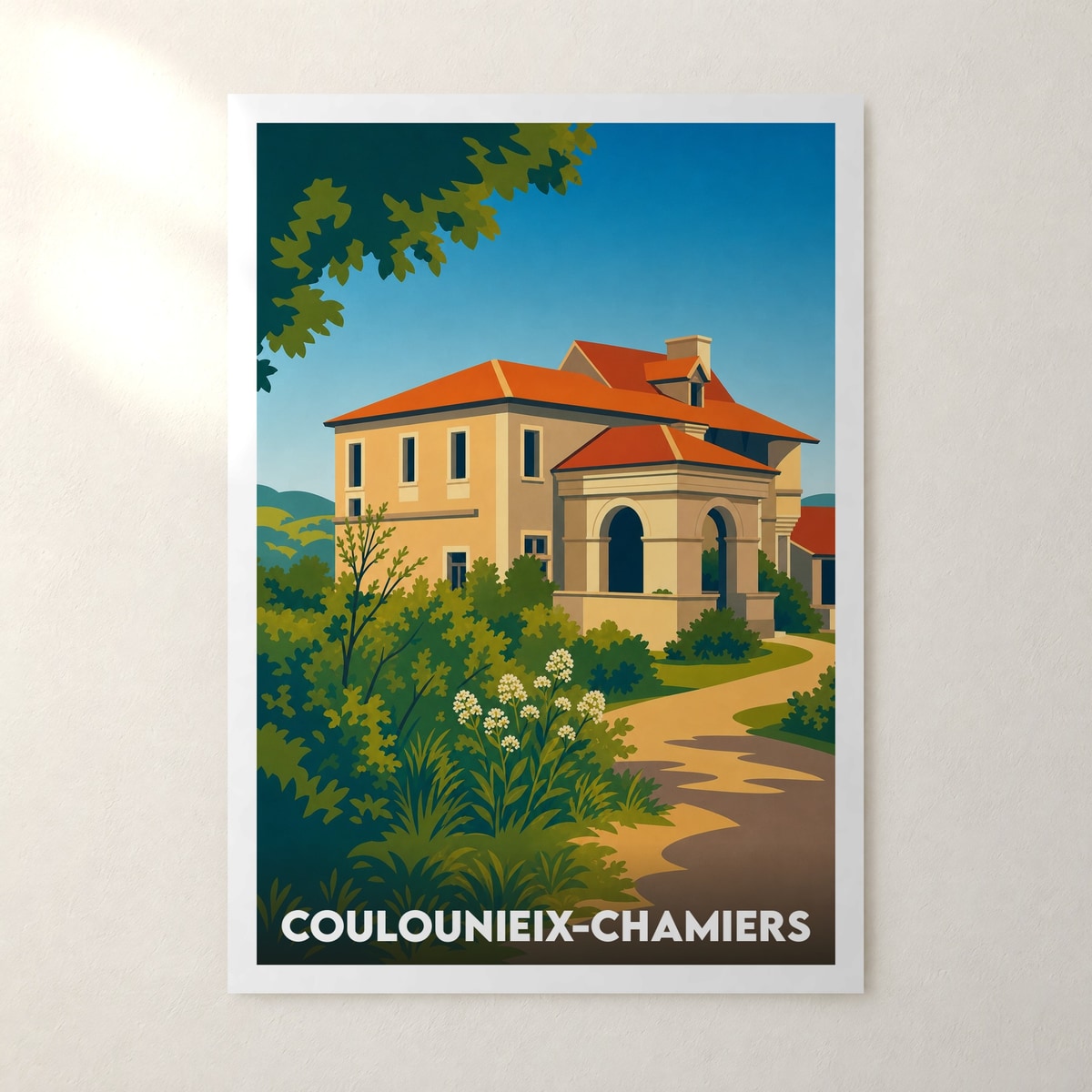 Affiche Coulounieix-Chamiers – sans cadre, accrochée au mur