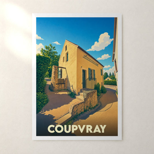 Affiche Coupvray – sans cadre, accrochée au mur