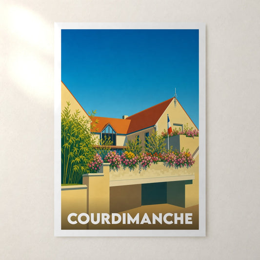 Affiche Courdimanche – sans cadre, accrochée au mur