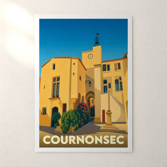 Affiche Cournonsec – sans cadre, accrochée au mur