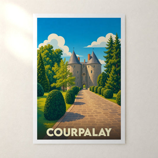 Affiche Courpalay – sans cadre, accrochée au mur