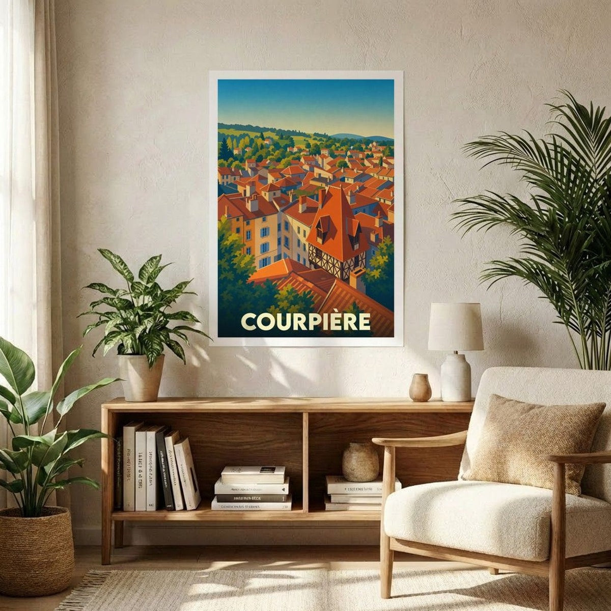 Affiche A1 (59,4 x 84,1 cm) Sans cadre souvenir de Courpière