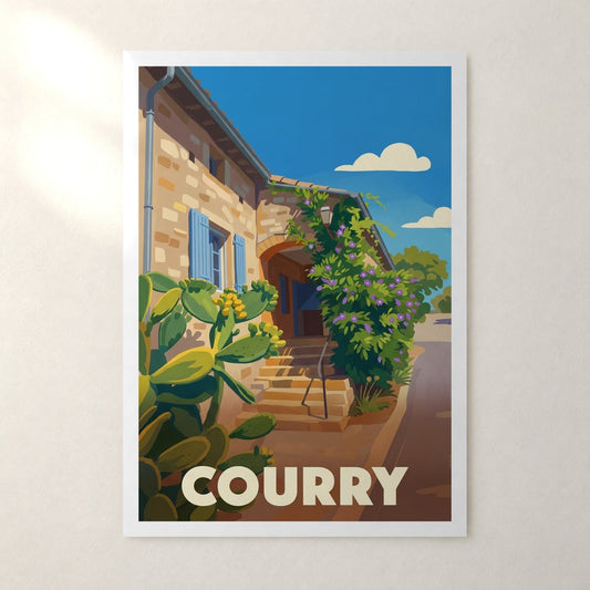 Affiche Courry – sans cadre, accrochée au mur