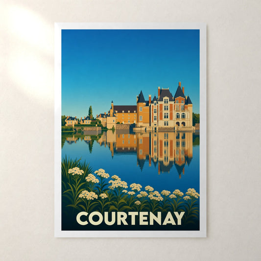 Affiche Courtenay – sans cadre, accrochée au mur