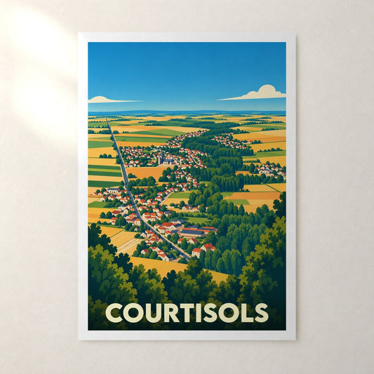 Affiche Courtisols – sans cadre, accrochée au mur