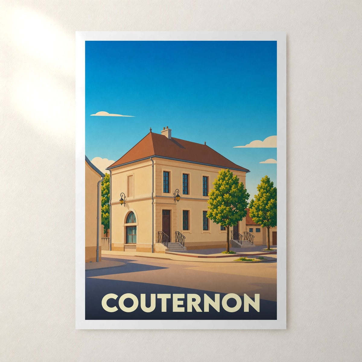 Affiche Couternon – sans cadre, accrochée au mur