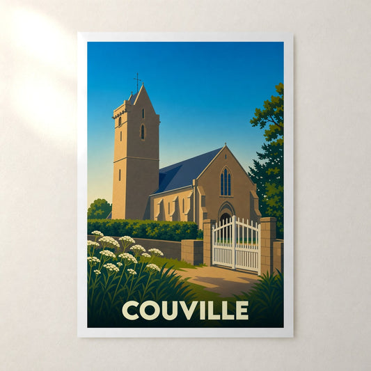 Affiche Couville – sans cadre, accrochée au mur