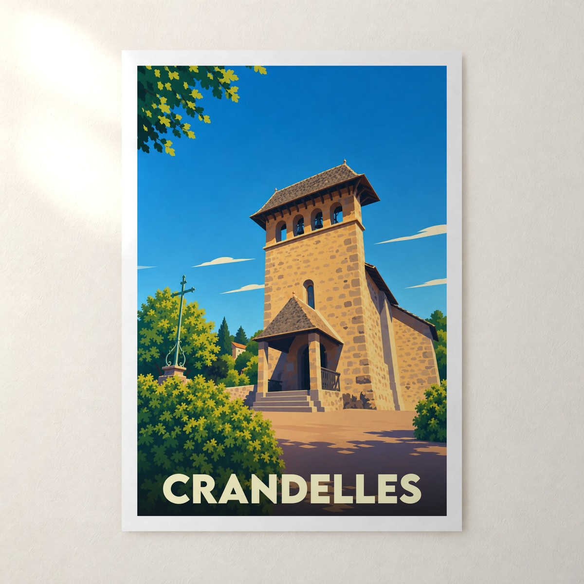 Affiche Crandelles – sans cadre, accrochée au mur