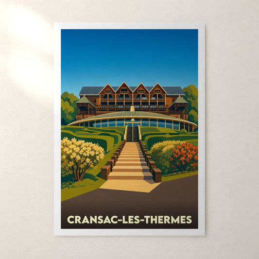 Affiche Cransac-les-Thermes – sans cadre, accrochée au mur