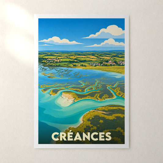 Affiche Créances – sans cadre, accrochée au mur