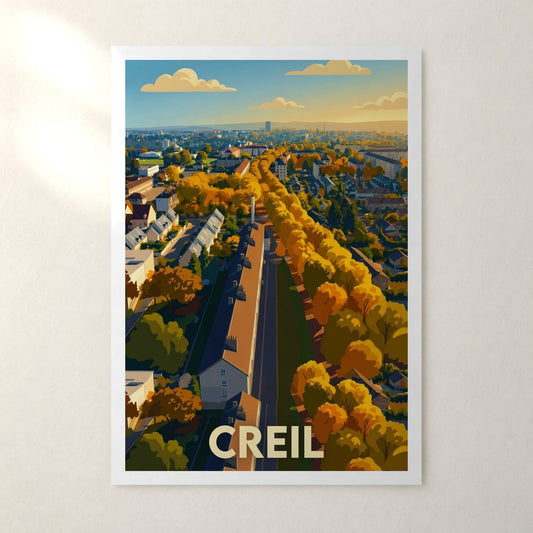 Affiche Creil – sans cadre, accrochée au mur