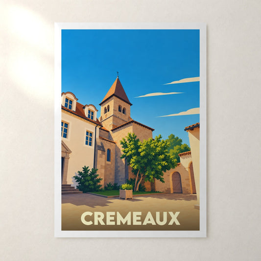 Affiche Cremeaux – sans cadre, accrochée au mur